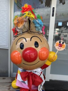 記念写真をご自由にどうぞ！ねぶた祭りバージョンのアンパンマンとバイキンマン